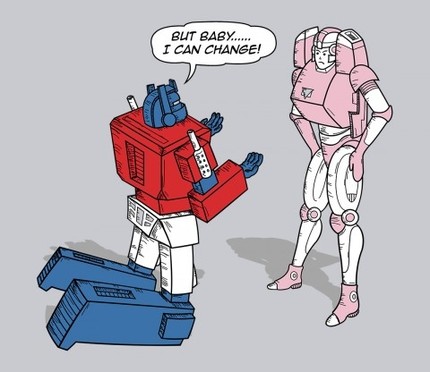Resbaladizo empeñar problema Optimus Prime - But Baby... I Can Change" Shirt @ That Awesome Shirt!