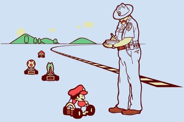 Mario Kart Speeding Fine