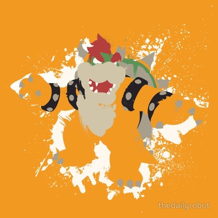 Bowser Splattery Vector