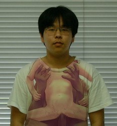 Creepy Otaku Dude with Anime Hentai Shirt