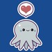 Cute Blue Octopus