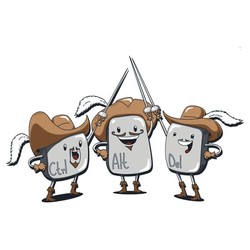 The Three Mus-key-teers