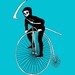 Grim Reaper on Farthing Bike