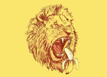 Banana Eating Lion
