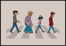 Gorillaz on Abbey Road
