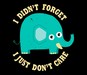 I Didn't Forget, I Just Don't Care