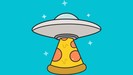 Kawaii Cute Pizza UFO