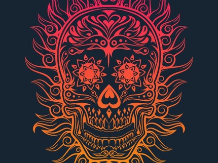 Calavera de fuego