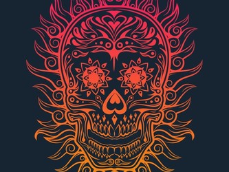 Calavera de fuego